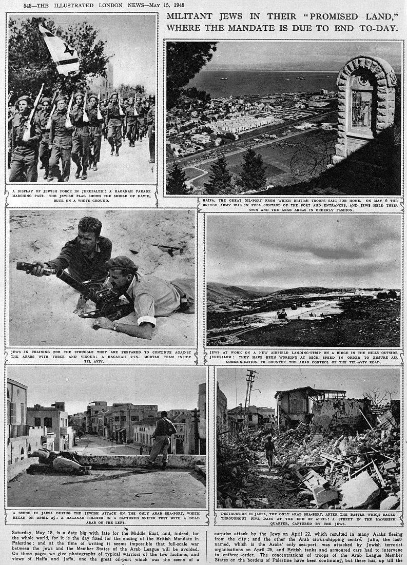 May 15th end of British Mandate